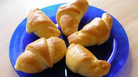 Kysnuté plnené rožky 